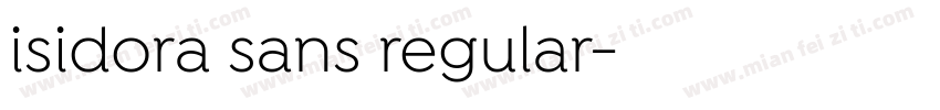 isidora sans regular字体转换